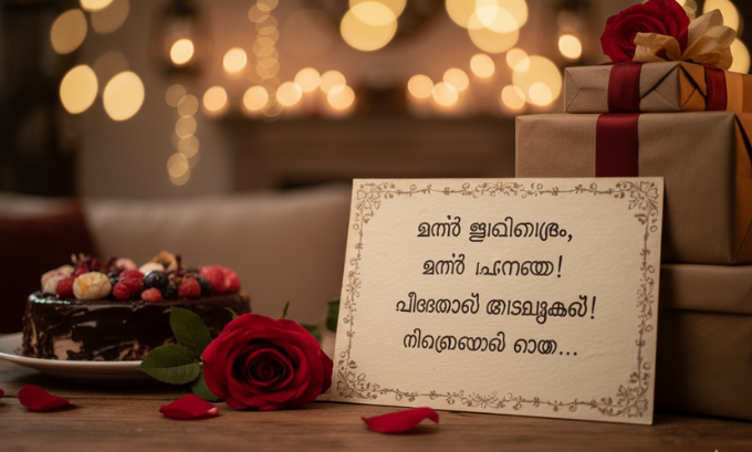Heart Touching Birthday Wishes in Malayalam for Lover